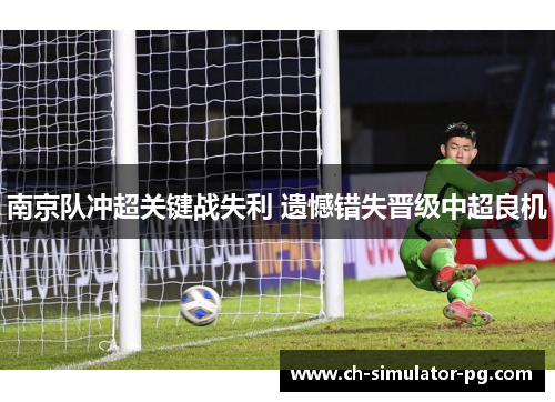 南京队冲超关键战失利 遗憾错失晋级中超良机
